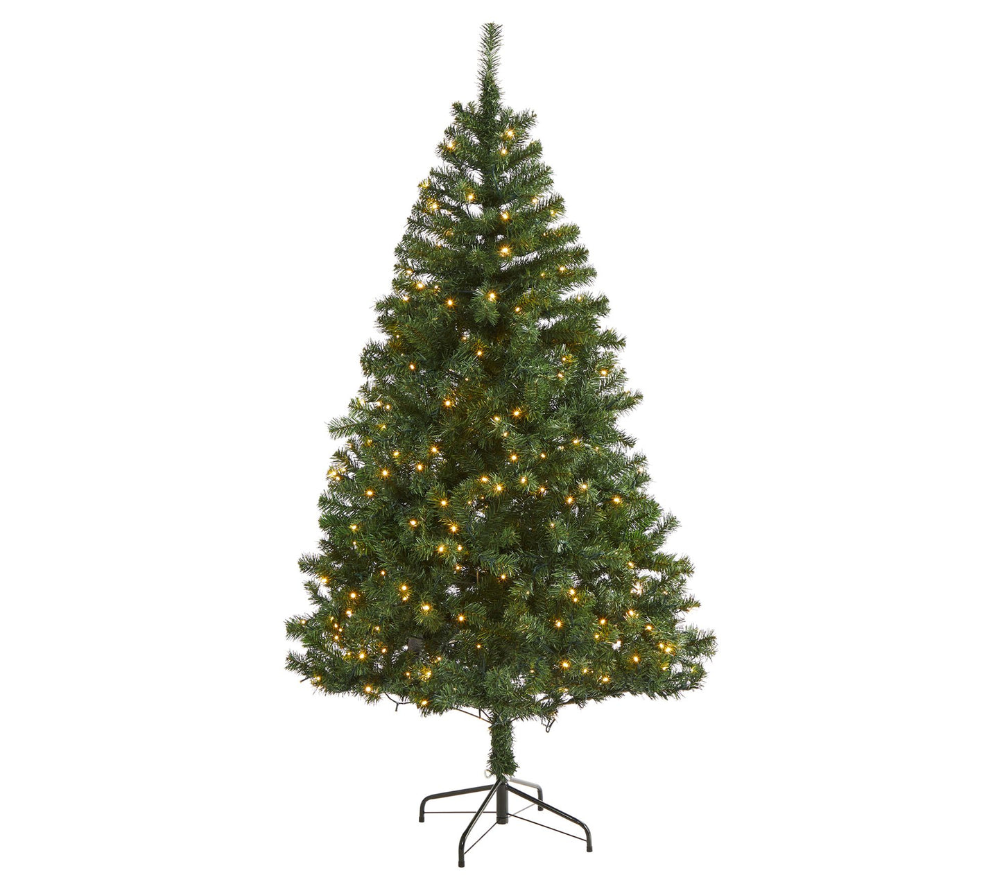 6' Christmas Tree with 250 Clear LED Lights byNearly Natural