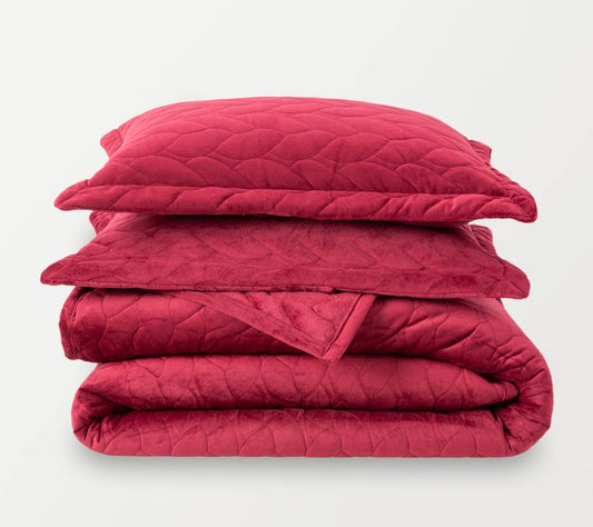 Berkshire Blanket VelvetPlush Quilt Set - Full/Queen