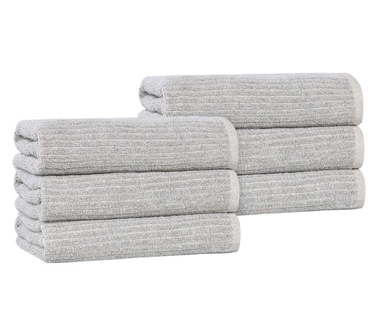 Superior Destin Cotton Blend Solid 6 Piece HandTowel Set