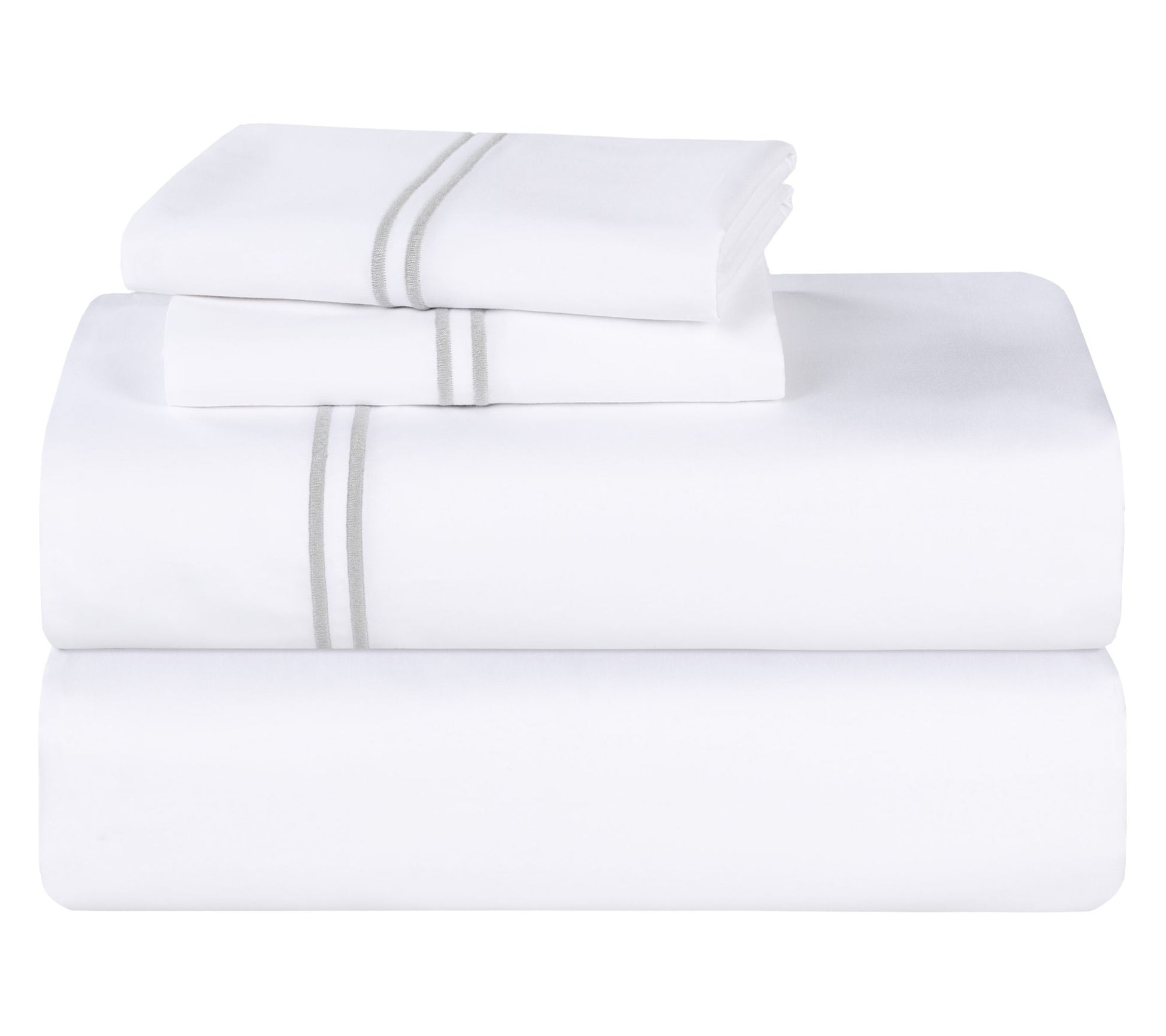 Superior Fieldstone Cotton Embroidered Bed Sheet Set-King