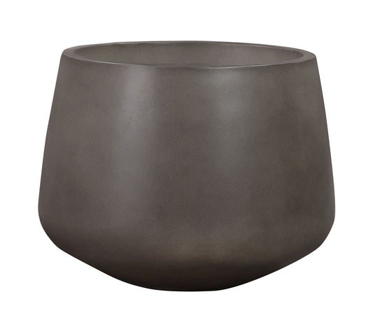 Armen Living Amethyst Large Round Lightweight Concrete Planter