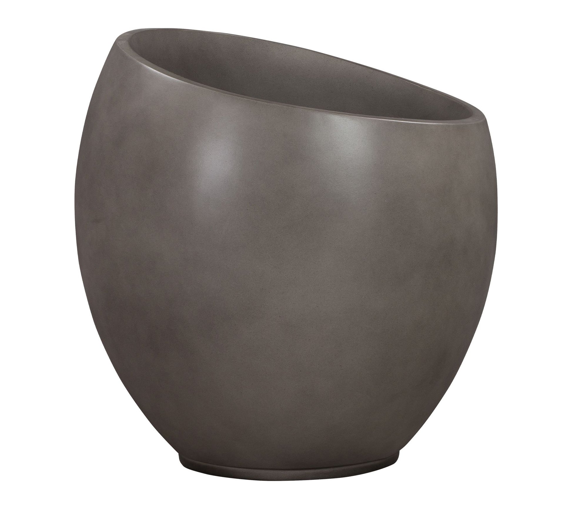 Armen Living Moonstone Large Planter in Gray Concrete