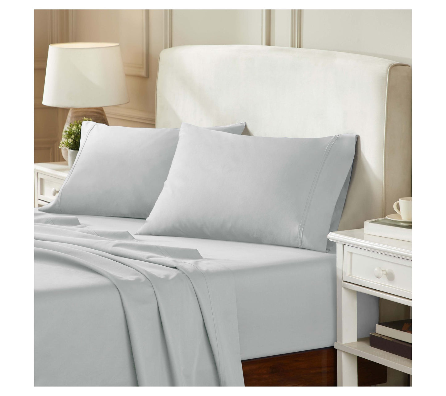 Superior Egyptian Cotton 850-TC Solid Bed SheetSet, Queen