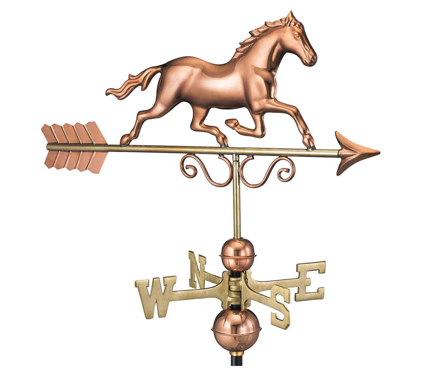 Galloping Horse Weathervane - Pure Copper by Good Directions