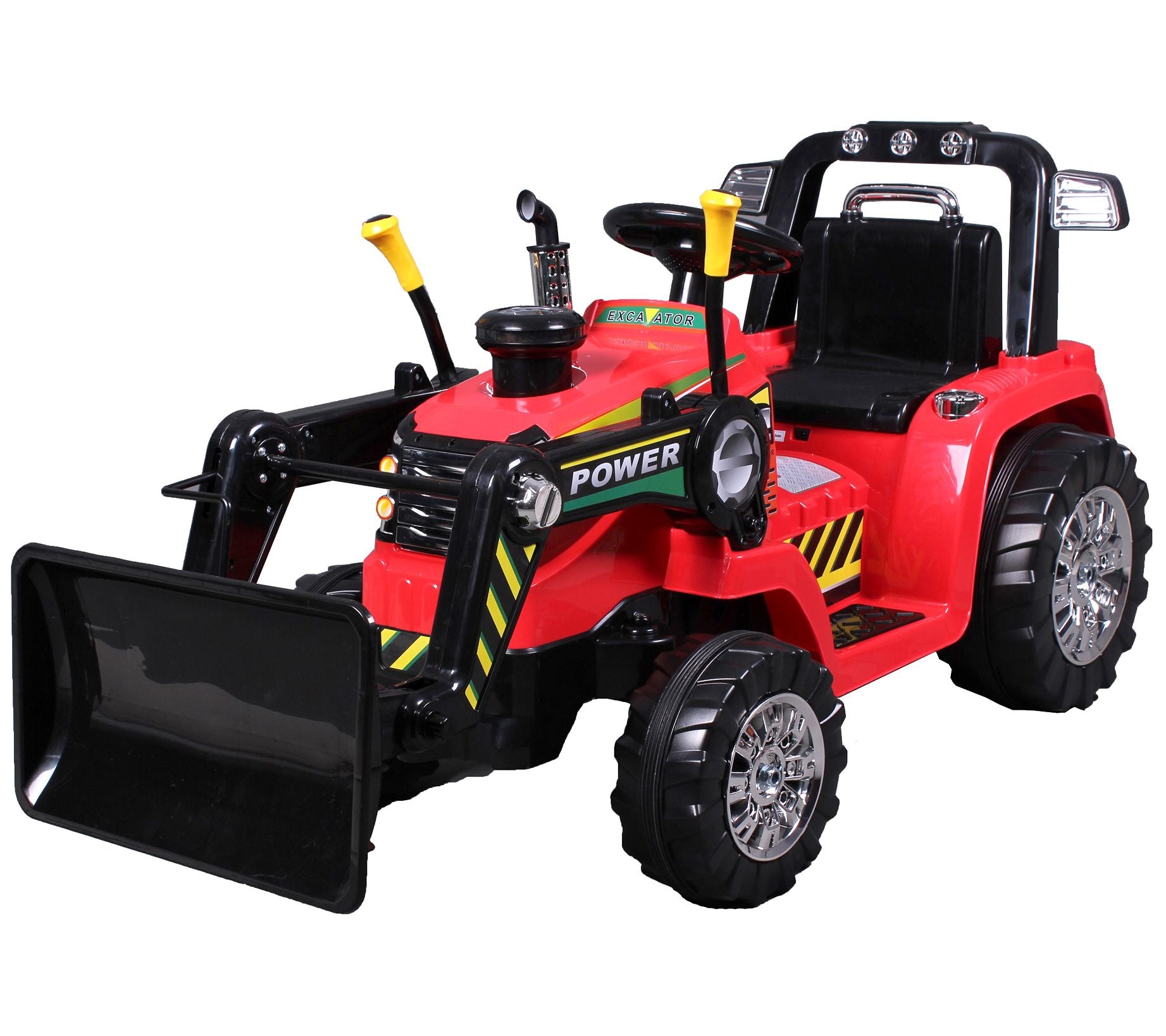 Blazin' Wheels 12V Red Push Dozer